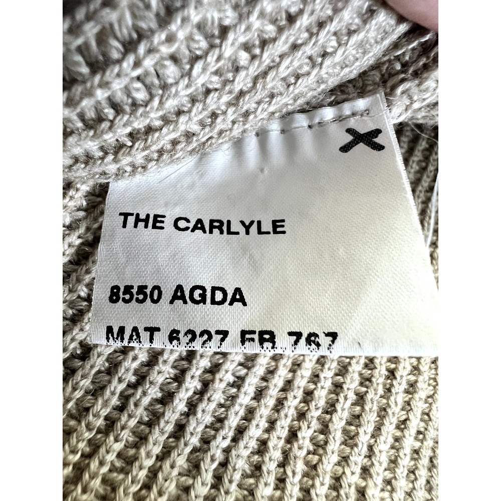 Sonia Bogner Cardigan Sweater The Carlyle Double Breasted Long‎ Tan - Picture 9 of 10